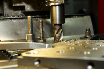 Image showing milling the metal blank