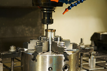 Image showing milling the metal blank