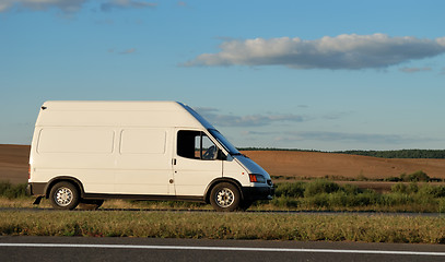 Image showing White minitruck