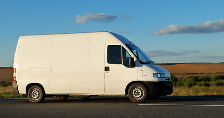 Image showing White delivery minitruck