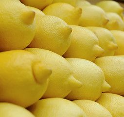 Image showing heap of yellow lemons