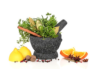 Image showing Herb, Spice and Fruit Selection