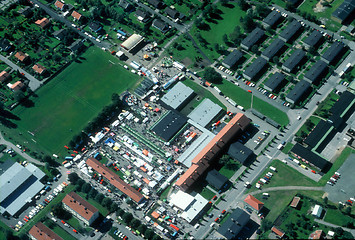 Image showing view above willage in the south of sweden