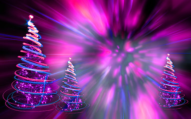 Image showing xmas trees 