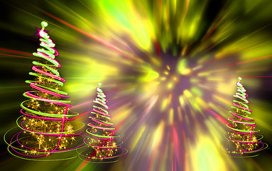 Image showing xmas forest