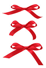 Image showing Red Ribbon Bows