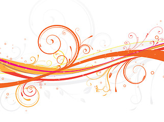 Image showing floral abstract background