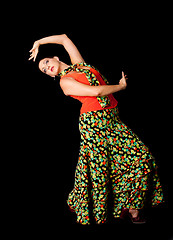 Image showing Spanish Flamenco dancer