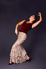 Image showing Modern Flamenco dancer woman