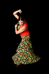 Image showing Spanish Flamenco dancer