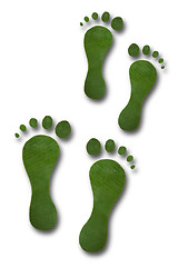 Image showing Green Footprints