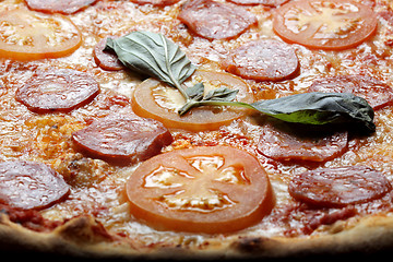 Image showing   Pepperoni pizza