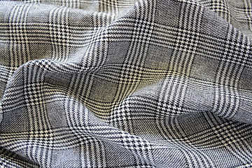 Image showing draped houndstooth fabric