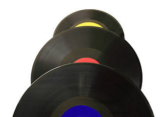 Image showing three vinyl records