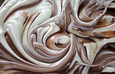 Image showing chocolate swirl