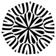Image showing black and white abstract