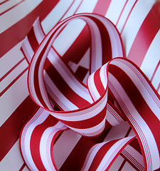 Image showing abstract in candy cane stripes