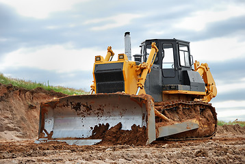 Image showing heavy bulldozer