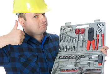 Image showing Thumb up handyman