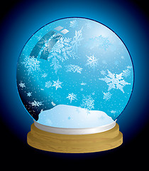 Image showing snow globe light