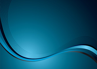 Image showing cyan wave new