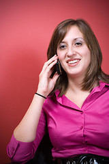 Image showing Business Woman On the Phone