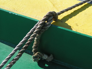 Image showing Knotes and rope