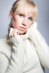 Image showing Beautiful caucasian winter woman