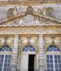Image showing Luxembourg palace castle facade's details - Paris city