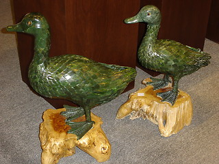 Image showing Jade Ducks In Bangkok