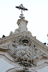 Image showing white church steeple