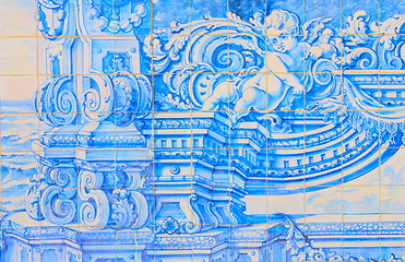 Image showing Vintage tiles from Lisbon, Portugal.