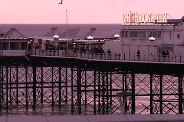 Image showing Brighton Pier sunset