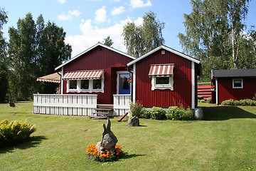 Image showing Swedish summer house idyll