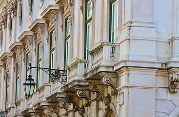 Image showing ornament's details on ancient facade