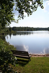 Image showing Idyll by lake