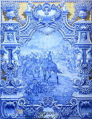 Image showing Vintage tiles from Lisbon, Portugal.