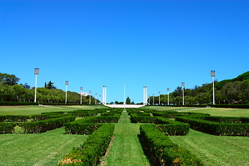 Image showing Edward VII Park, Lisbon, Portugal