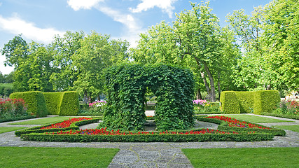 Image showing Beautiful ornamental garden