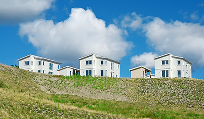 Image showing Newly built white houses