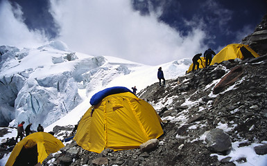 Image showing Advance base camp