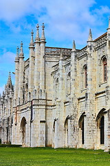 Image showing Jeronimos Monastery in Belem quarter, Lisbon, Portugal