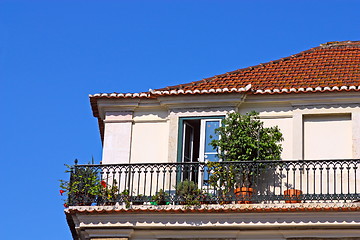 Image showing Floral balcony