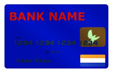 Image showing Blue Credit Card