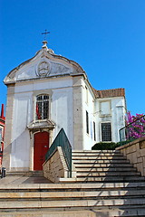 Image showing Little white country church