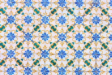 Image showing Vintage tiles from Lisbon, Portugal