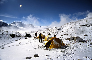 Image showing Himalayan camp