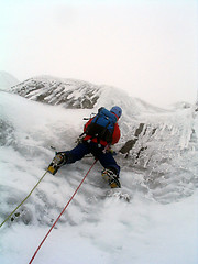 Image showing Ice climber in Scotland