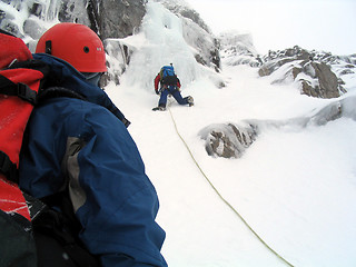Image showing Ice climbers in Scotland
