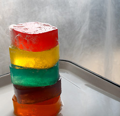 Image showing colorful glycerin soaps 